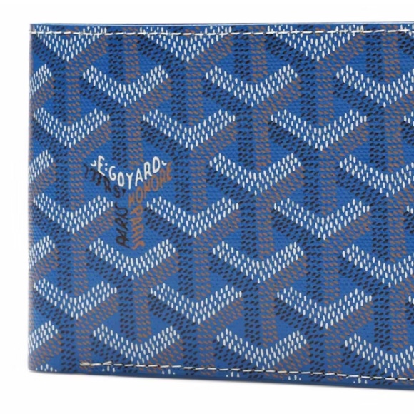 Blue Goyard Bifold Wallet - Picture 1 of 2